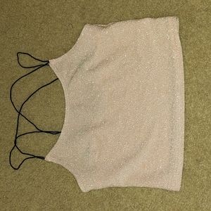 Sparkling crop top. Size xs